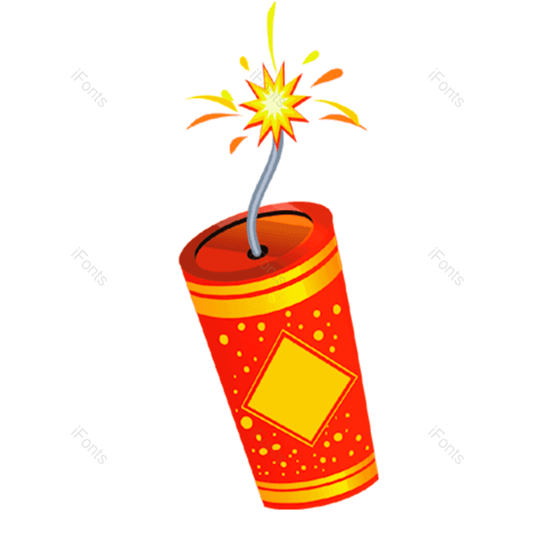 春节图片,鞭炮元素,爆竹PNG,庆祝免抠素材
